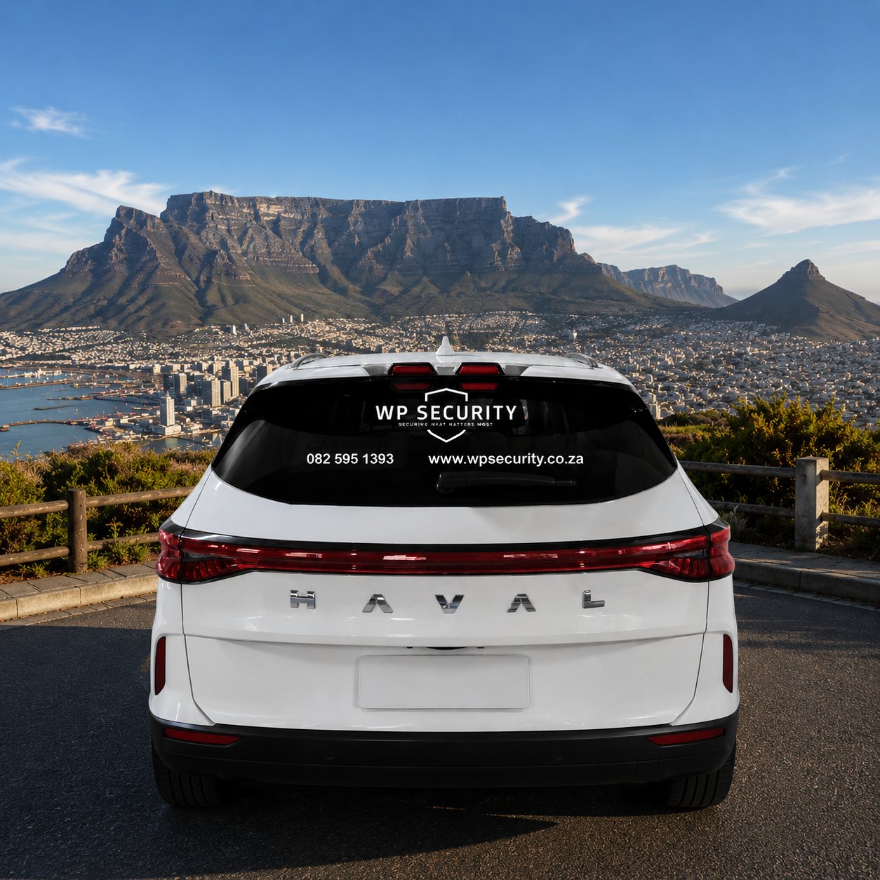 WP Security branded vehicle in Cape Town